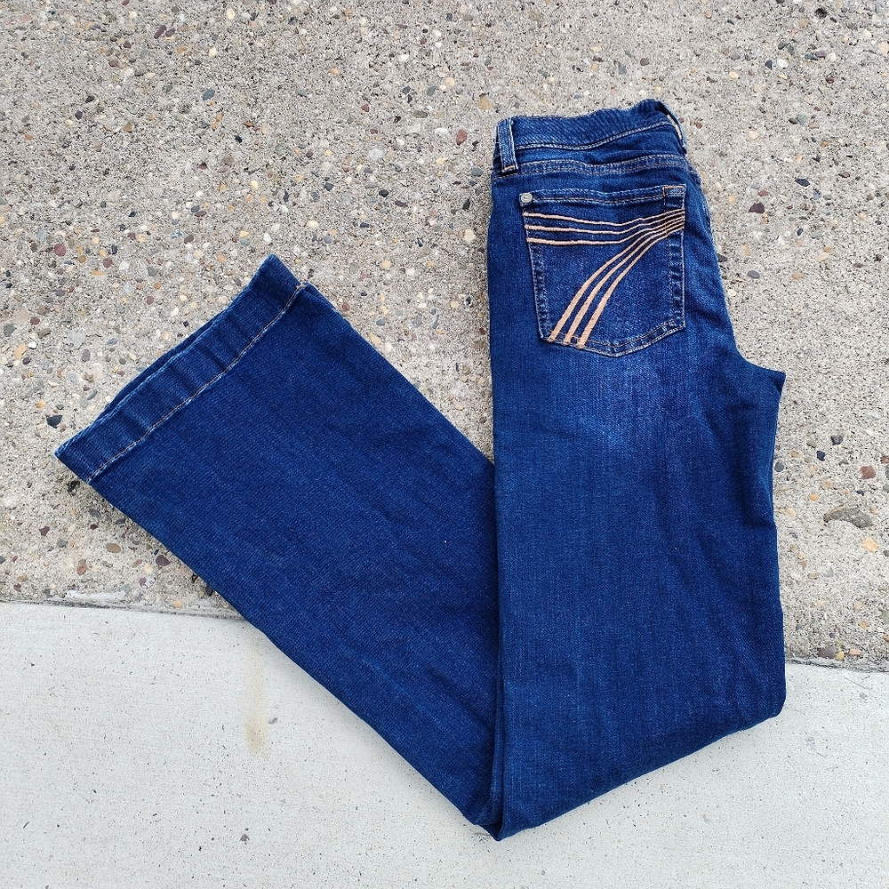 7 FOR ALL MANKIND TAILORLESS DOJO HIGH WAVE JEANS Size 26